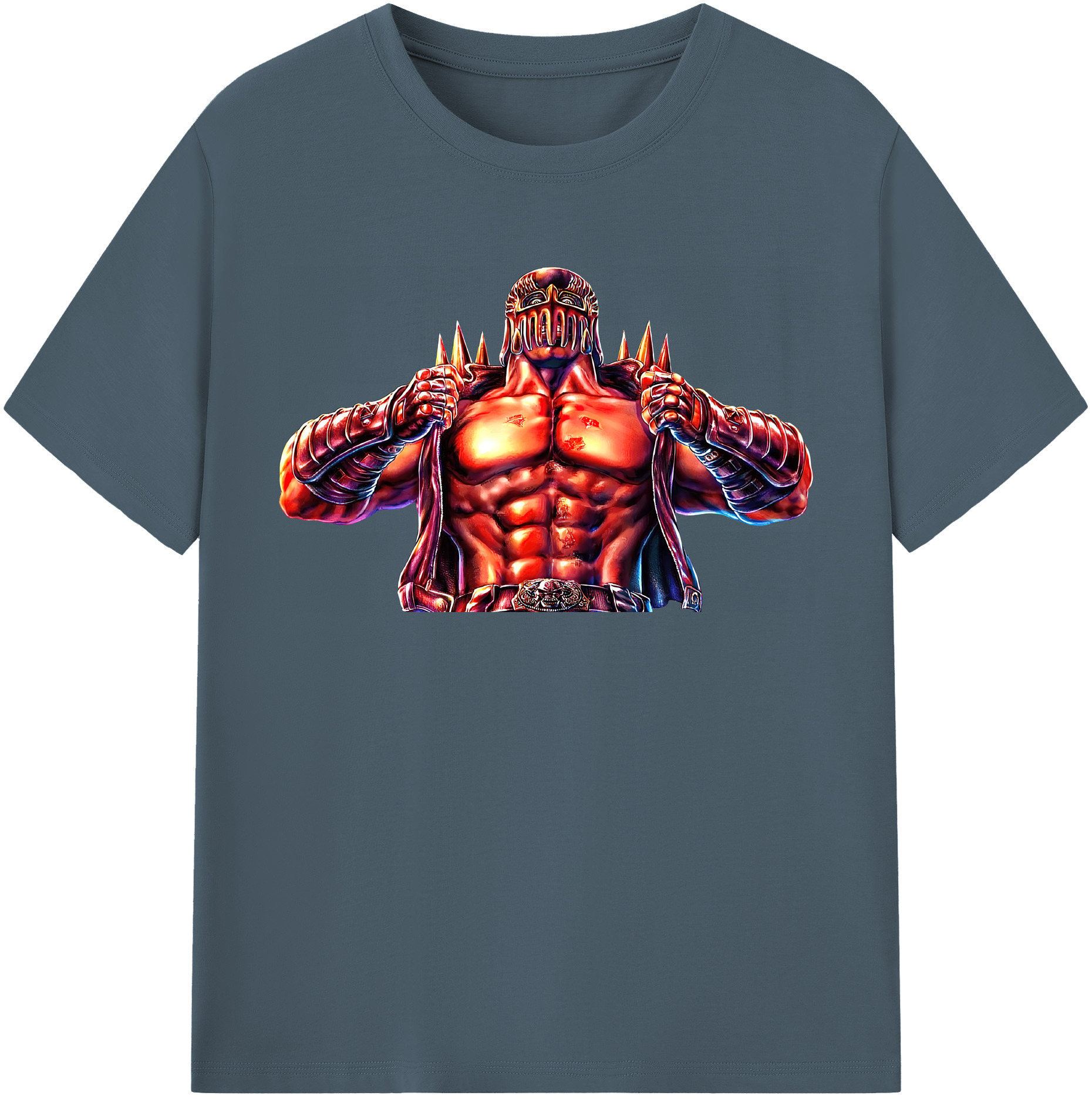（画像用） 北斗の拳 Fist of the North Star 綿100％半袖Tシャツ（フロントプリント）